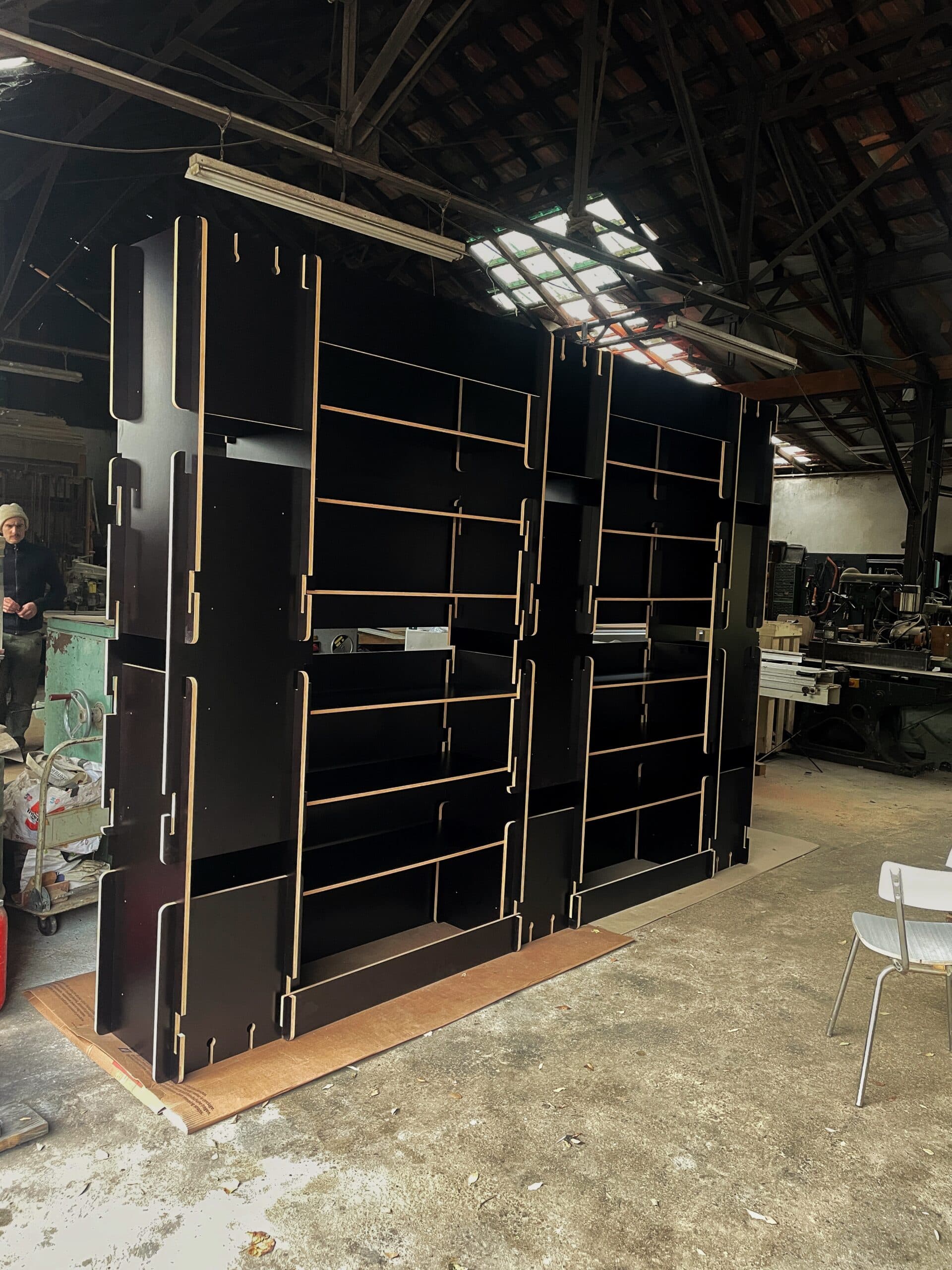 Exhibition Stand Fit-out: Dismountable Shelves Machined on CNC
